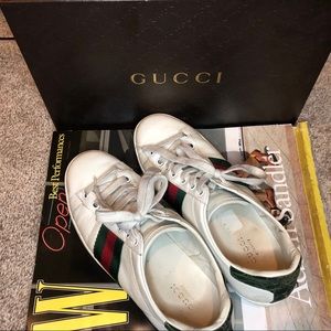 GUCCI white leather sneaker